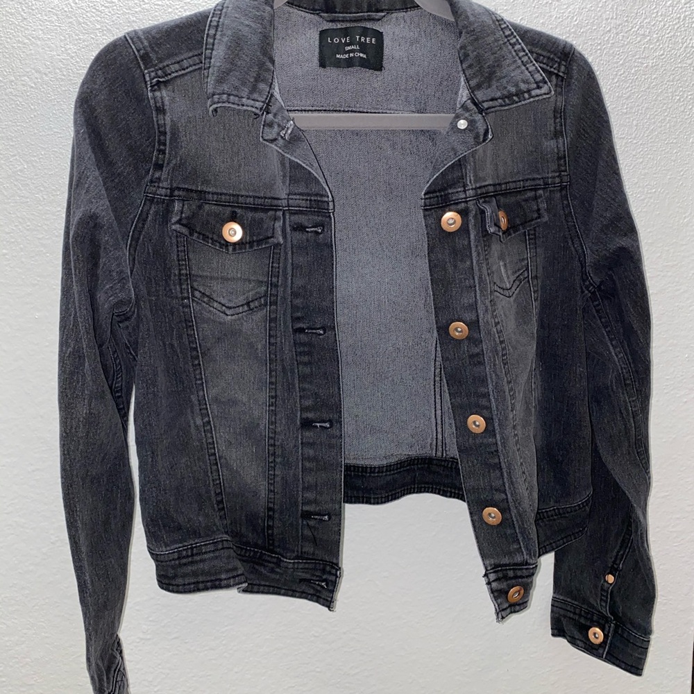 **SOLD** Black Jean Jacket